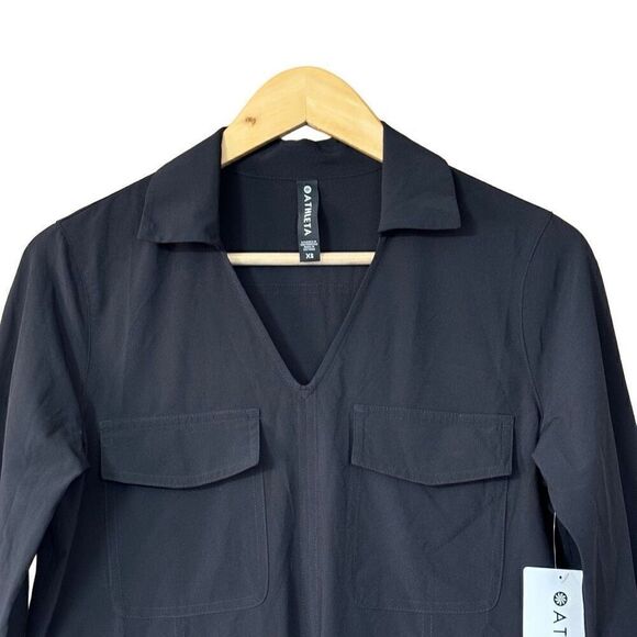 ATHLETA Zuma shirt Dress Black new - Picture 8 of 11